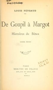 Cover of: De Goupil à Margot: histoires de betes.