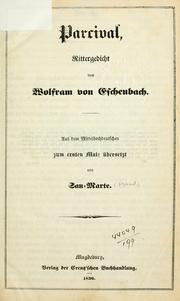 Cover of: Parcival by Wolfram von Eschenbach