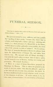 Cover of: Sermons and tributes of respect on the occasion of the death of Hon. Peter D. Vroom, ex-governor of the state of New Jersey