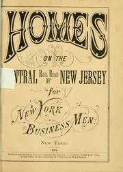 Cover of: Homes on the Central railroad of New Jersey for New York business men ...