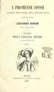 Cover of: I promessi sposi by Alessandro Manzoni