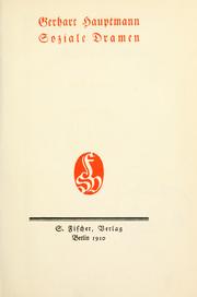 Cover of: Gesammelte Werke in sechs Bänden