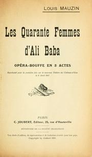 Cover of: quarante femmes d'Ali Baba: opérabouffe en 3 actes.