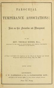 Cover of: Parochial temperance associations by Thomas Rooke