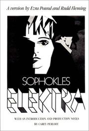 Cover of: Sophokles Elektra (New Directions Paperbook, 683)