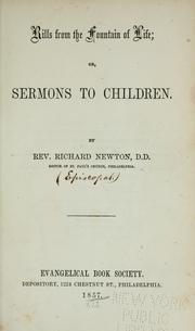 Cover of: Rills from the fountain of life: or, Sermons to children