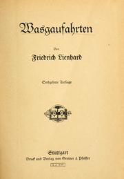 Cover of: Wasgaufahrten