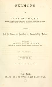 Cover of: Sermons by Henry Melvill