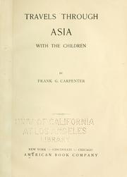 Cover of: Travels through Asia with the children