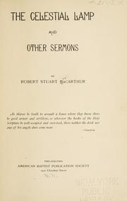 Cover of: The celestial lamp: and other sermons