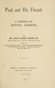 Cover of: Paul and his friends: a series of revival sermons