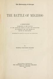 The battle of Megiddo by Harold Hayden Nelson