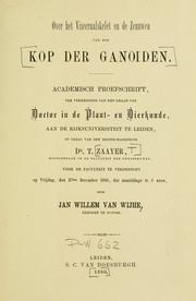 Cover of: Over het visceraalskelet en de zenuwen van den kop der ganoiden. by Jan Willem van Wijhe