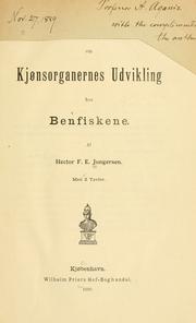 Cover of: Bidrag til kundskaben om kj©nsorganernes udvikling hos benfiskene