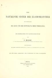 Cover of: Das n©Þturliche System der Elasmobranchier auf Grundlage des Baues und der Entwicklung ihrer Wirbels©Þule by Karl Hasse, Karl Hasse