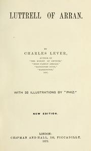 Cover of: Luttrell of Arran.