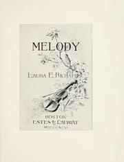 Cover of: Melody by Laura Elizabeth Howe Richards