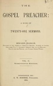 Cover of: gospel preacher: a book of twenty sermons.