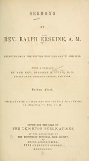 Cover of: Sermons by Erskine, Ralph