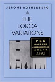 Cover of: The Lorca variations: I-XXXIII