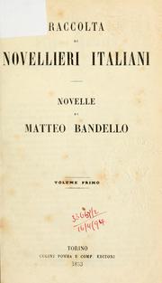 Novelle by Matteo Bandello