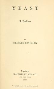 Cover of: Yeast by Charles Kingsley