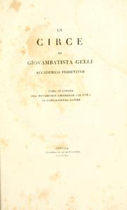 Cover of: La Circe