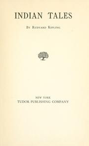 Cover of: Indian tales by Rudyard Kipling