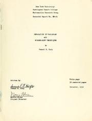 Cover of: Separation of variables and Wiener-Hopf techniques.