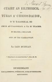 Cover of: Cuairt an eilthirich, no turas a'chriosdaidh by John Bunyan
