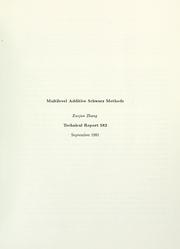 Cover of: Multilevel additive Schwarz methods.