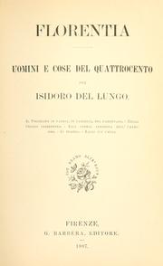 Cover of: Florentia by Isidoro del Lungo