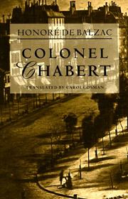 Cover of: Colonel Chabert