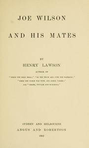 Cover of: Joe Wilson and his mates. by Henry Lawson
