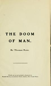 Cover of: The doom of man