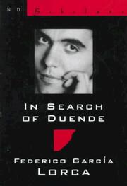In search of duende by Federico García Lorca