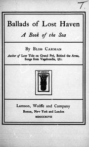 Cover of: Ballads of Lost Haven: a book of the sea