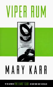 Cover of: Viper rum by Mary Karr