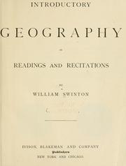 Cover of: Introductory geography in readings and recitations