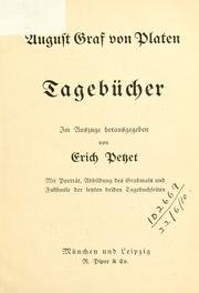 Cover of: Tagebücher