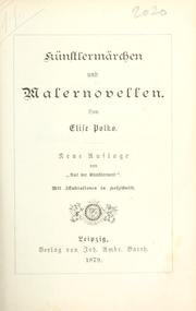 Cover of: Künstlermärchen und Malernovellen. by Elise Polko