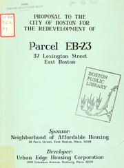 Cover of: Parcel eb-23, 37 Lexington street, east Boston.