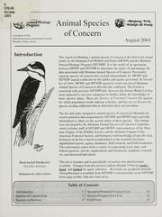 Cover of: Animal species of concern by John C. Carlson