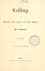 Cover of: Lessing.: Geschichte seines Lebens und seiner Schriften.