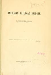 Cover of: American railroad bridges.