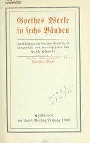 Cover of: Schriften. by Goethe-Gesellschaft (Weimar, Thuringia, Germany), Goethe-Gesellschaft (Weimar, Thuringia, Germany)