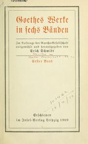 Cover of: Schriften. by Goethe-Gesellschaft (Weimar, Thuringia, Germany), Goethe-Gesellschaft (Weimar, Thuringia, Germany)