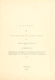Cover of: A study of the dramas of Lord Byron ...