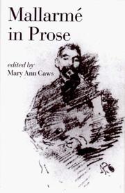 Cover of: Mallarmé in prose