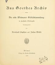 Cover of: Schriften. by Goethe-Gesellschaft (Weimar, Thuringia, Germany), Goethe-Gesellschaft (Weimar, Thuringia, Germany)